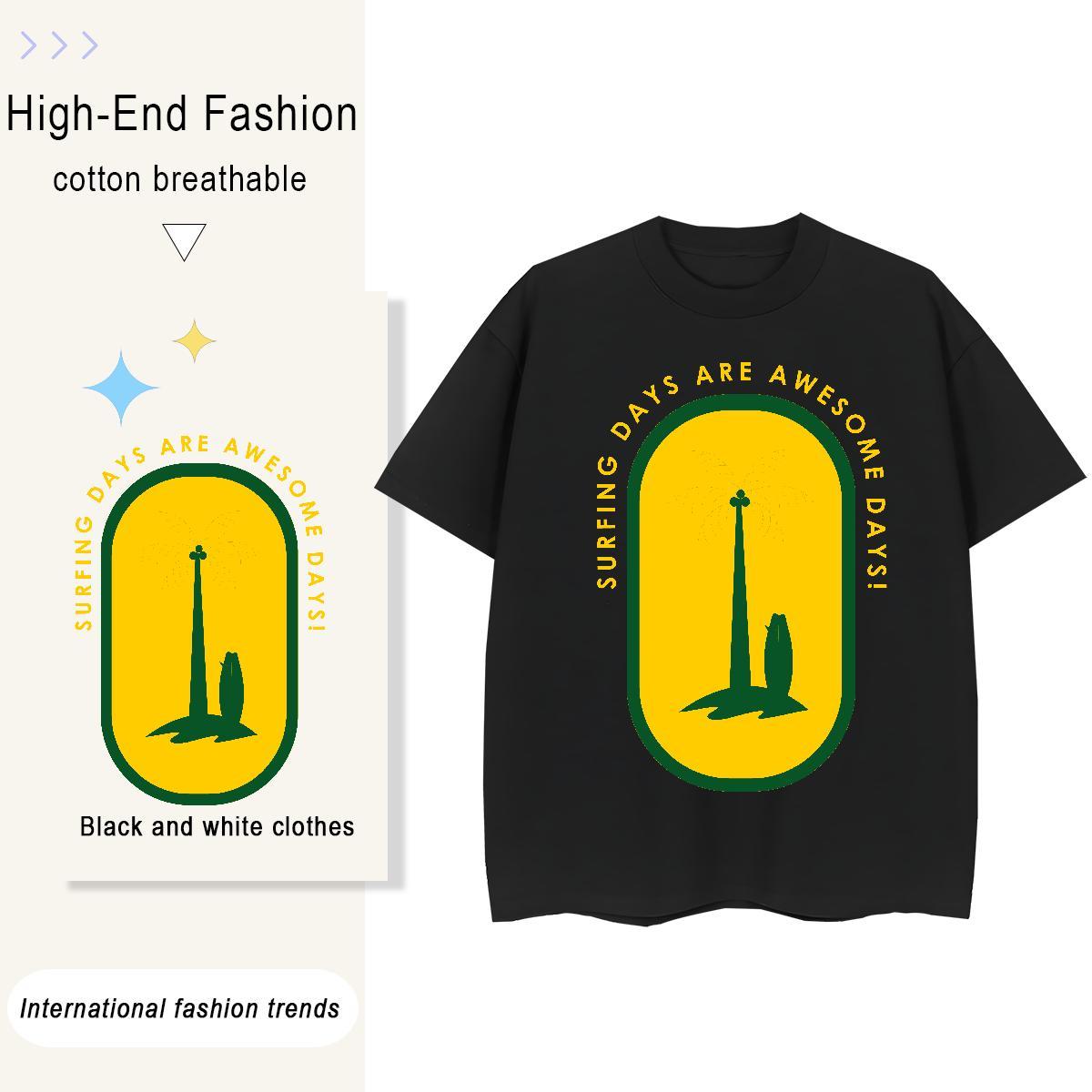 Designer tree 230g 100% Cotton Mens Tshirts Casual Crew Neck Men T Shirts DIY Customized Anime Print Top Tees