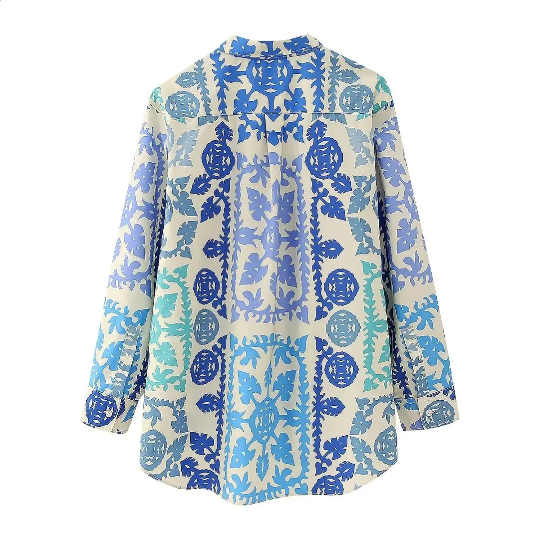 Womens printed clothing summer loose shirt and mens modern womens casual suit 240820