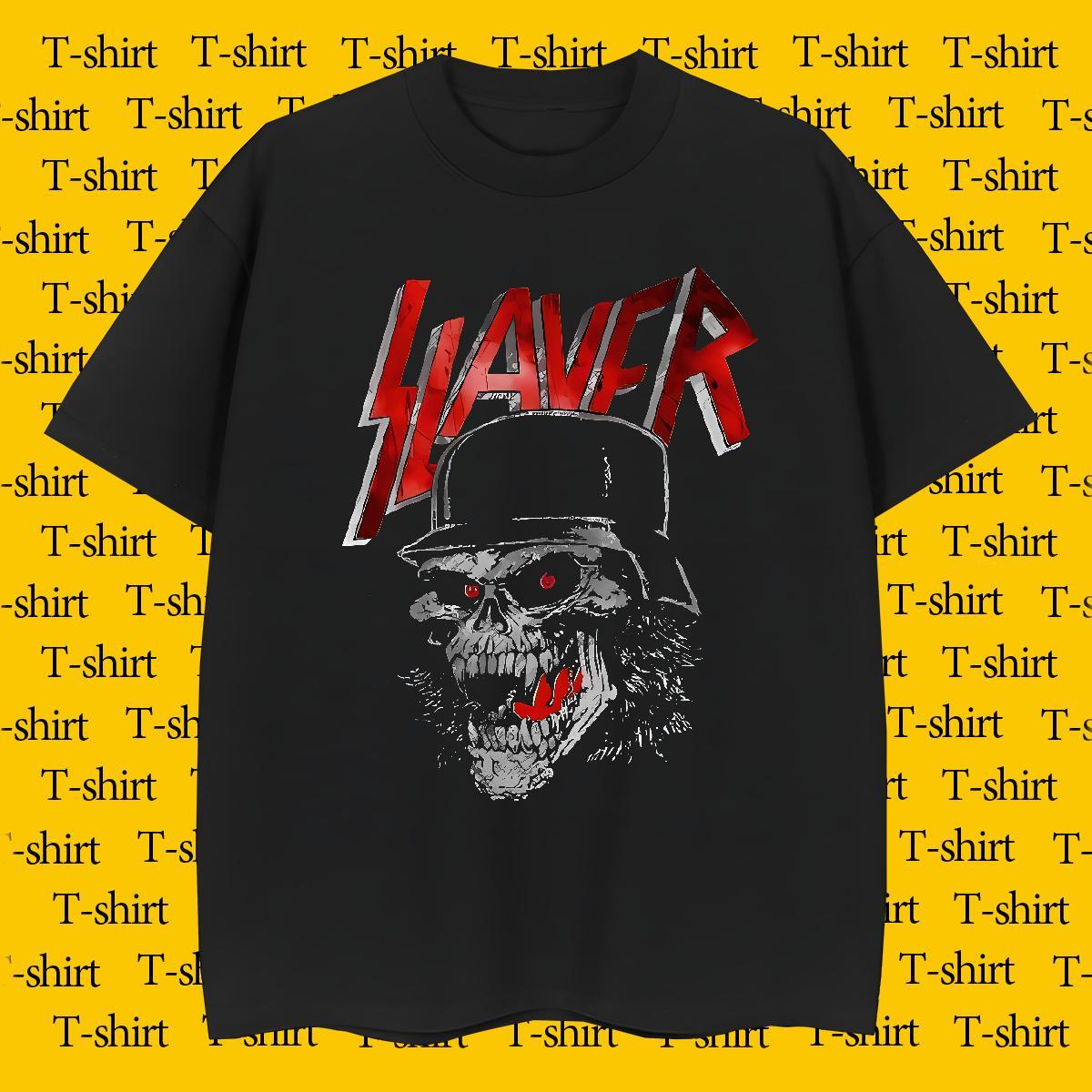 T-Shirts 230g Pure Cotton scary Street Casual Breathable Soft Plus Size Cartoon Men Tshirts 2024 Wholesale Tees Shirts