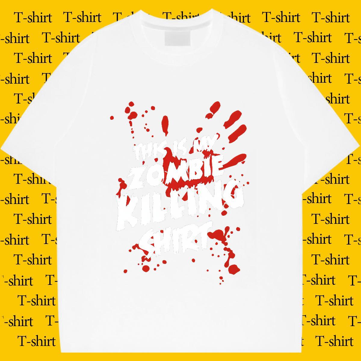 Fashion Design scary Couples T Shirts 100% Cotton 230g T Shirt For Man Customized Daily Outfit Breathable Short Sleeve Designer Clothings