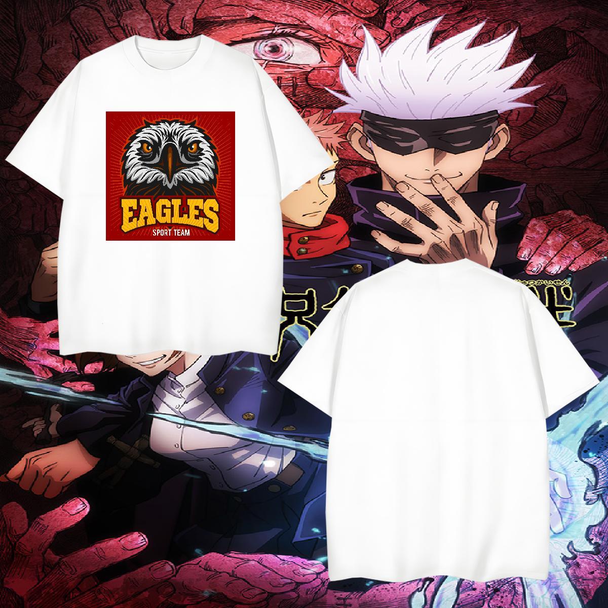 TOP Quality Mens T Shirts eagle Crew Neck Breathable Daily Wear Custom Big Size 100% Cotton 230g Men Tees Casual New Tees Shirts