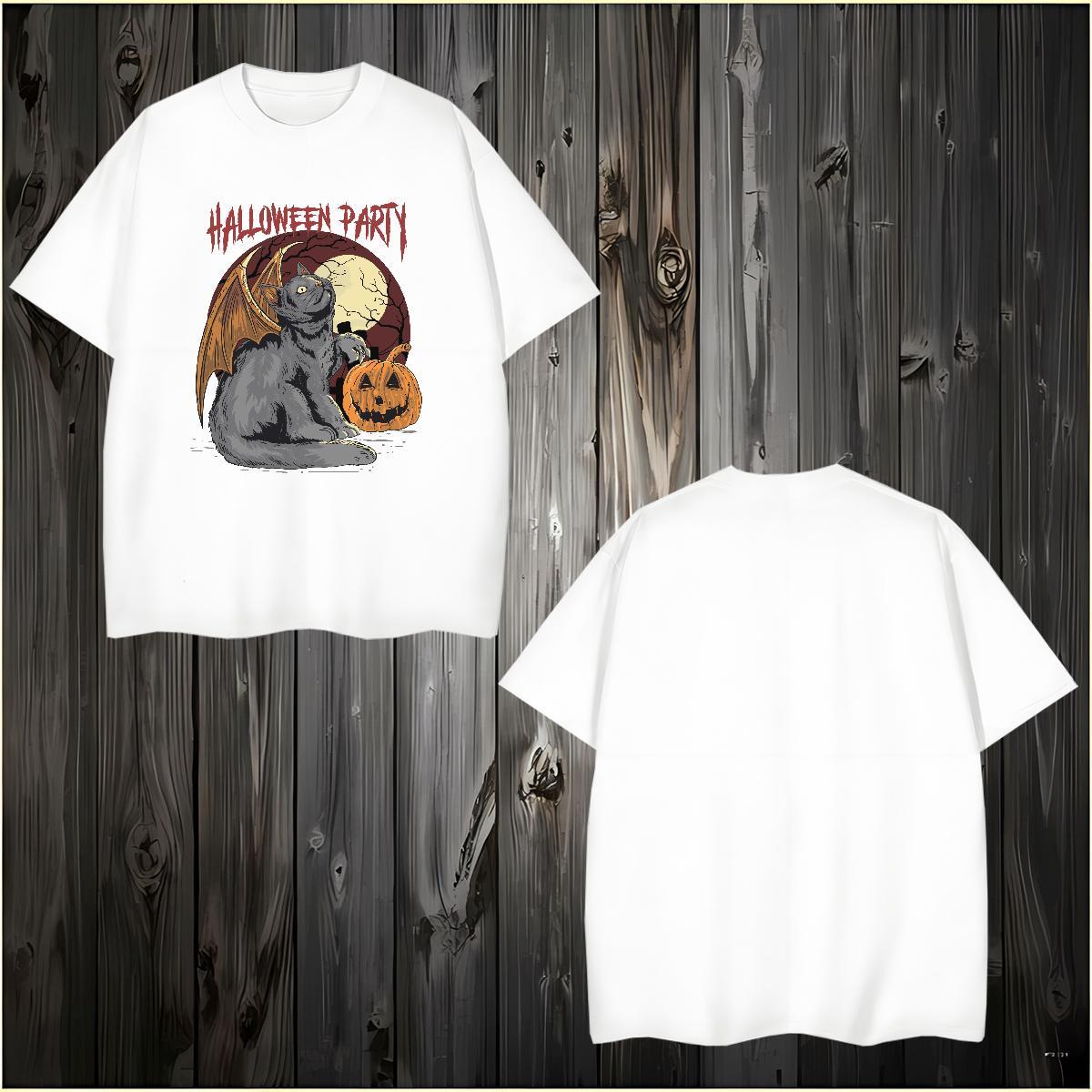 Fashion Design Tshirt for Man Woman pumpkin Street 230g Pure Cotton Tops Breathable Short Sleeve High Quality T-Shirts for Men Plus Size Cartoon