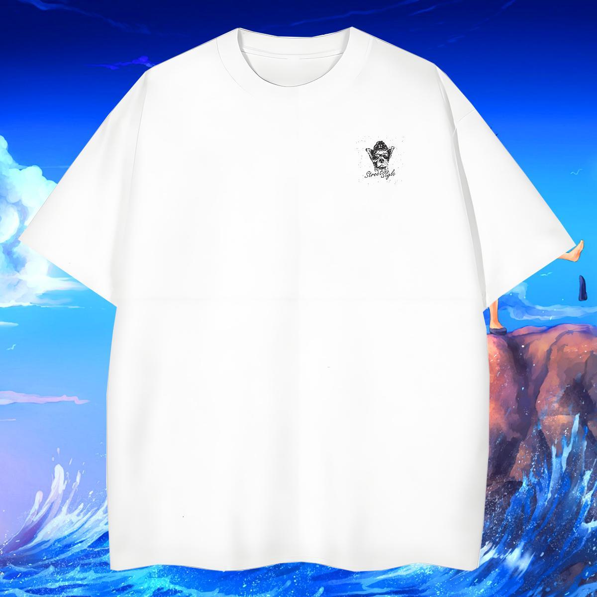 Brand Men Tees Daily Wear 230g 100% Cotton Cartoon Printing L-4XL O-Neck Short Sleeve dog Men T Shirts Wholesale Tee Shirt