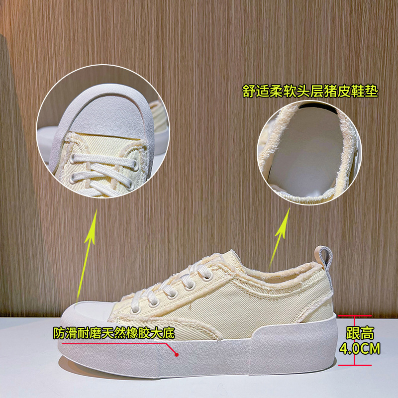 Ddmysports Leisure Canvas Spring New Versatile Little White For Women Flat Bottom Fashion S Shoes OUTDOOR