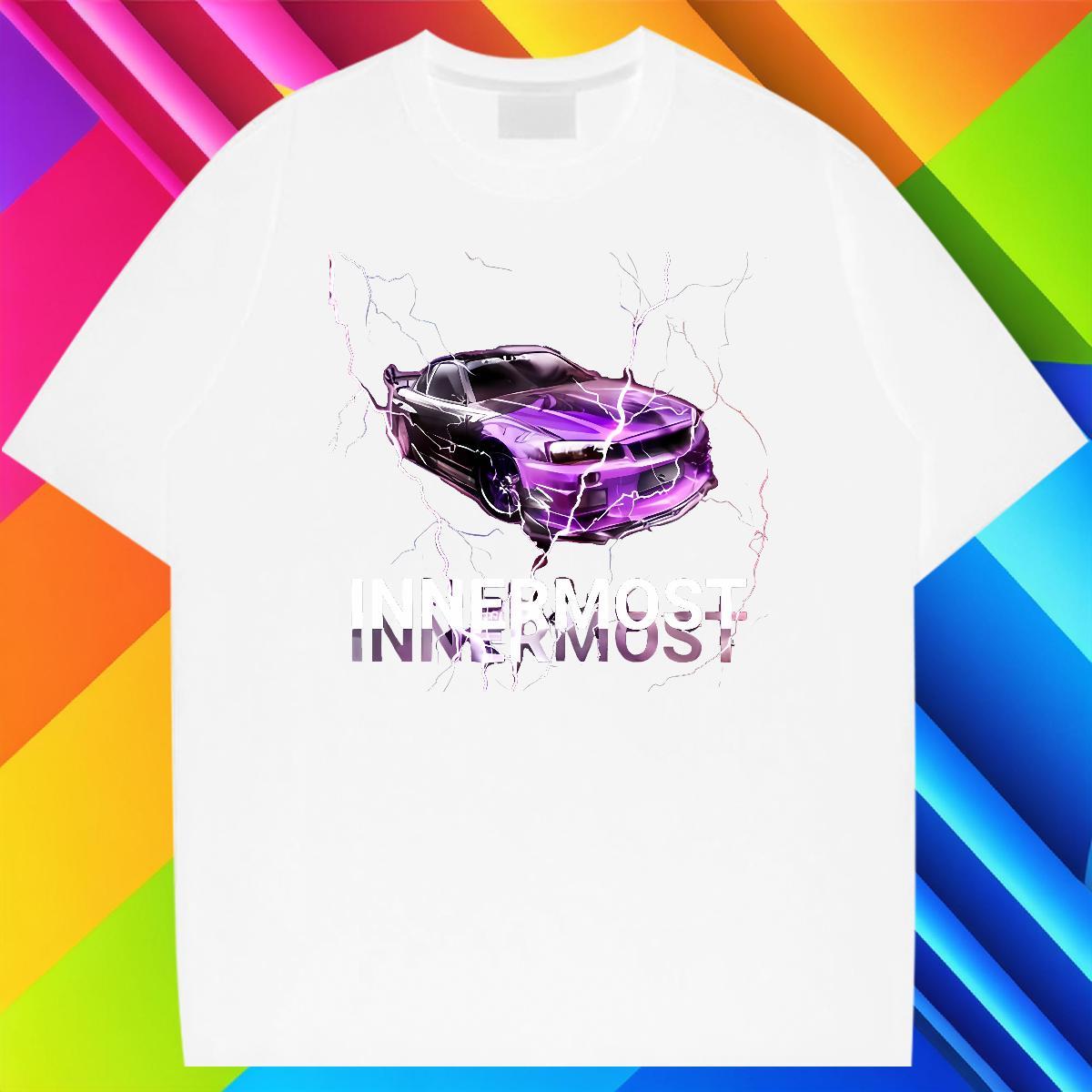 Brand Men Tshirts Sport 230g Cotton Custom Big Size Crew Neck Breathable car T-Shirts Fashion Tees