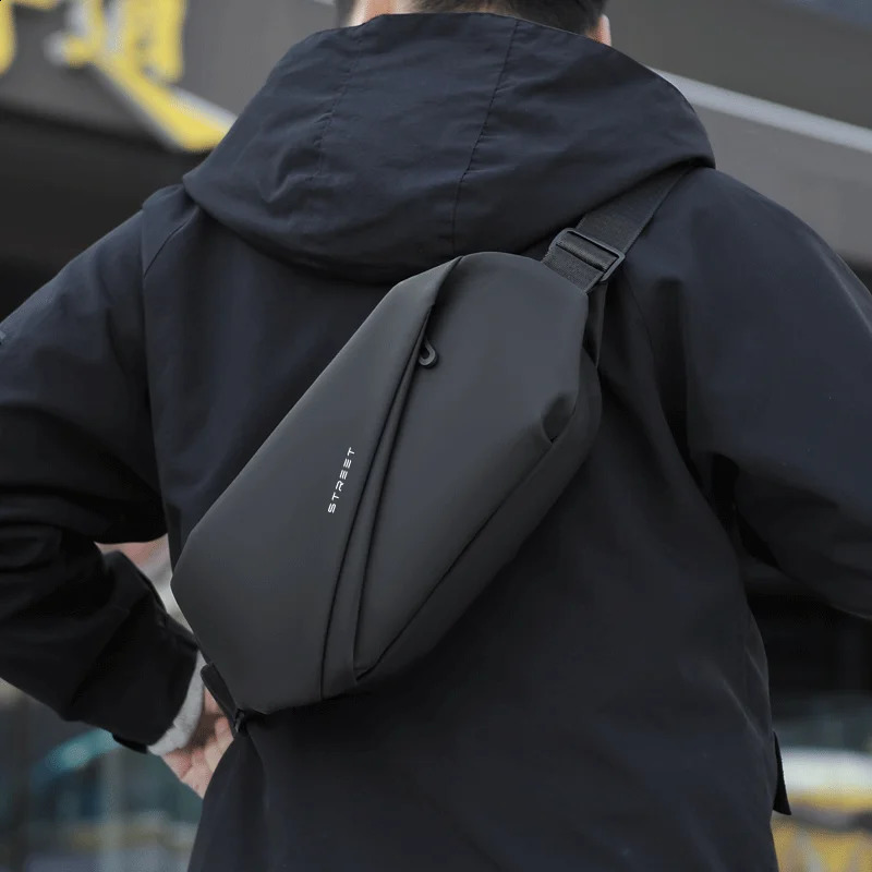 Sling Bag for Men Shoulder Backpack Small Cross Body Chest Sling Backpack Travel Hiking Waterproof Casual Fashion Chest Bag 240819