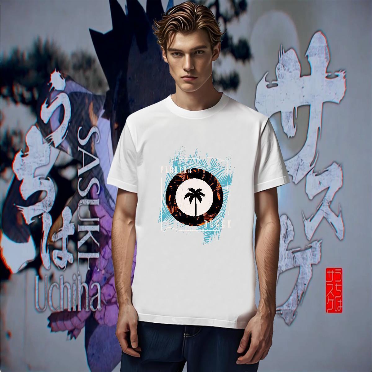 TOP Quality Couples T Shirts Street 230g Pure Cotton Custom Cartoon Breathable Short Sleeve tree T Shirts Men 2024 Summer Tops