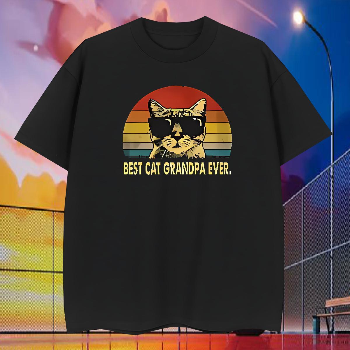 New Designer Men Tees cat Summer Casual 230g Cotton Clothings Breathable Short Sleeve TOP Quality T Shirt For Man Plus Size Custom
