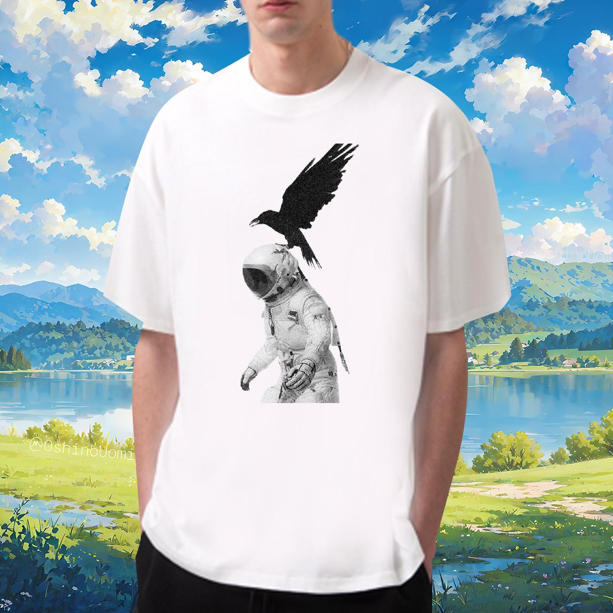 Comfortable eagle 230g Cotton Men Tees Outdoor Pure Cotton Man T Shirts Custom Custom Print Plus Size Tops