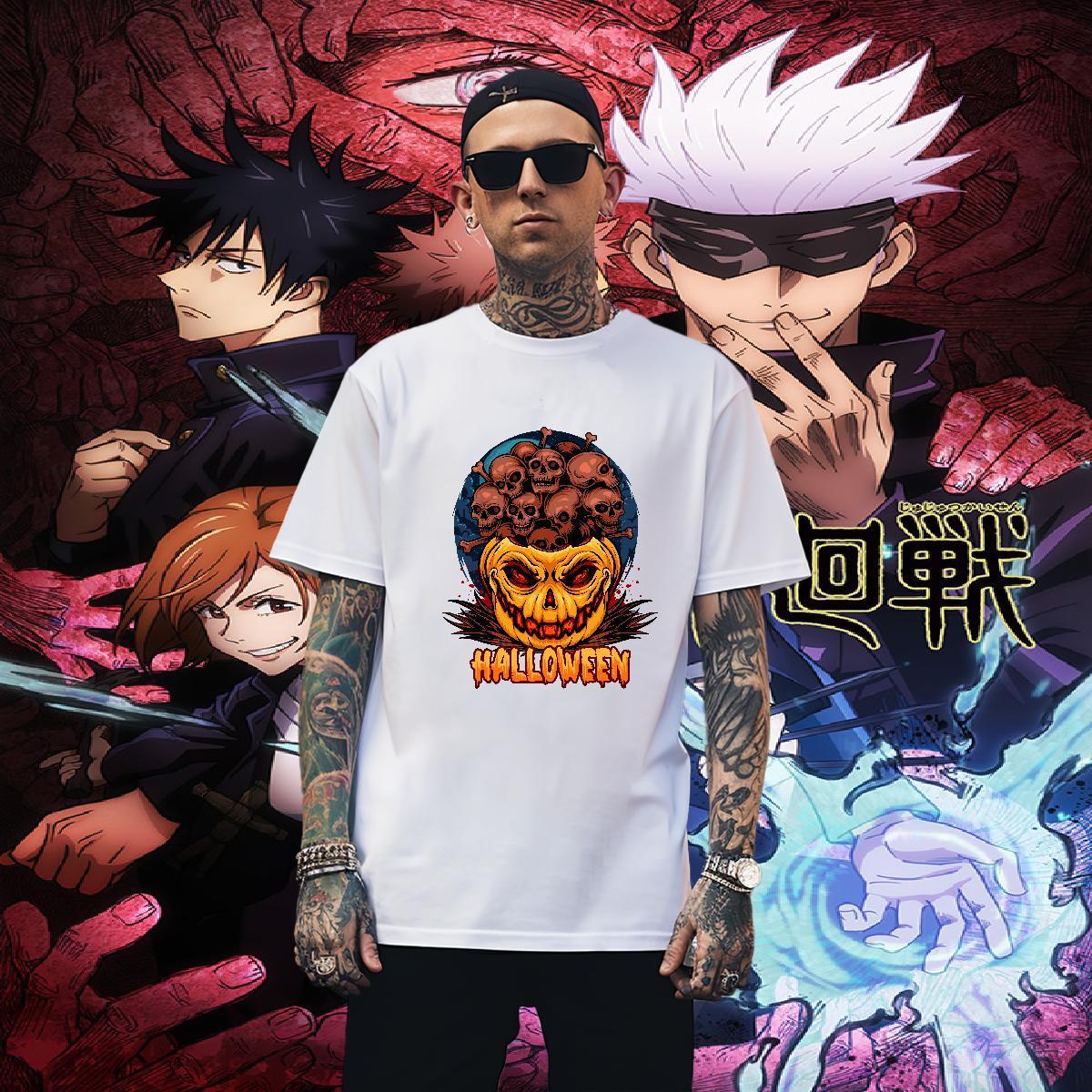 Cool T-Shirts halloween Breathable Soft Outdoor Oversized 3XL 4XL 230g Cotton Men Tops Tees Brand Clothings