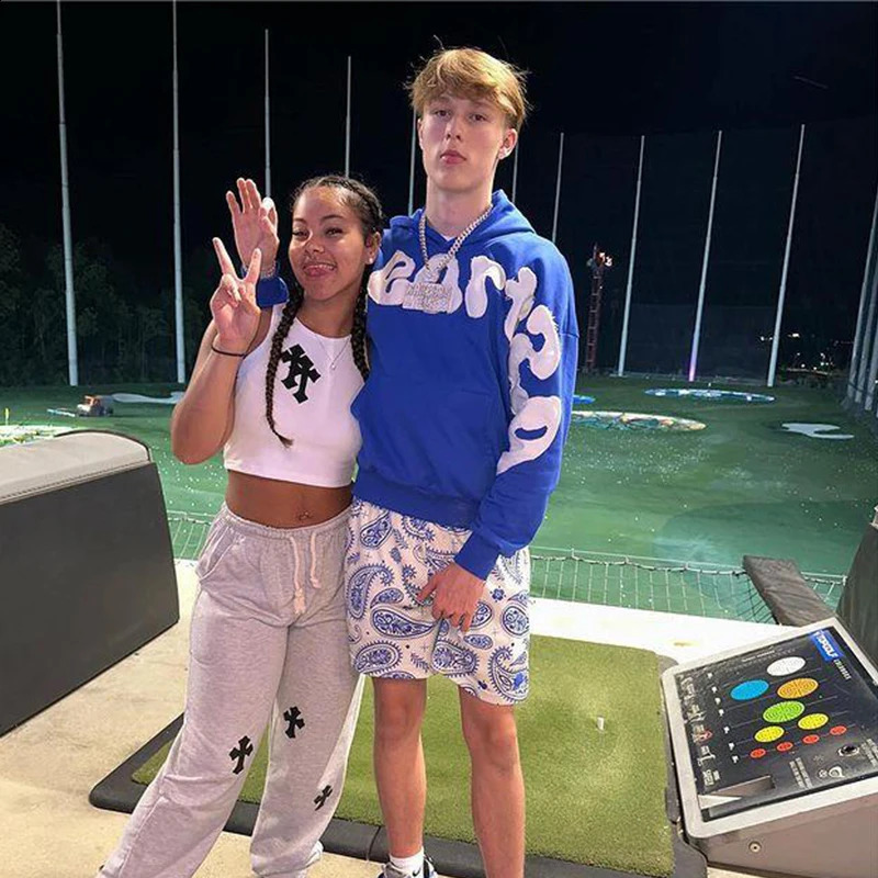 Y2K Harajuku Hip-hop Slim Hooded Sweater Gothic Casual Fashion Sports Tops For Men And Women Forneutral Street Wear 240814