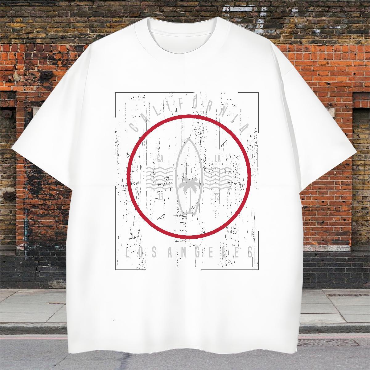 Cool Men Tees Home Outdoor 230g 100% Cotton DIY Crew Neck circle Mens T Shirts New Arrival Tshirts