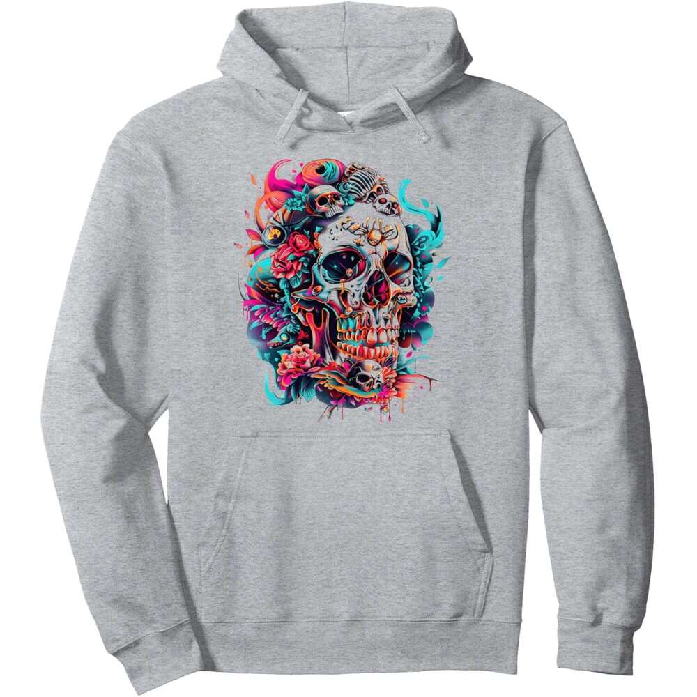 Hoodie for Mens Womens Lover Dia de Los Muertos Sugar Skull Goth Halloween Pullover Hoodie Hoodies sweatshirt pullover jacket Long sleeve 2025