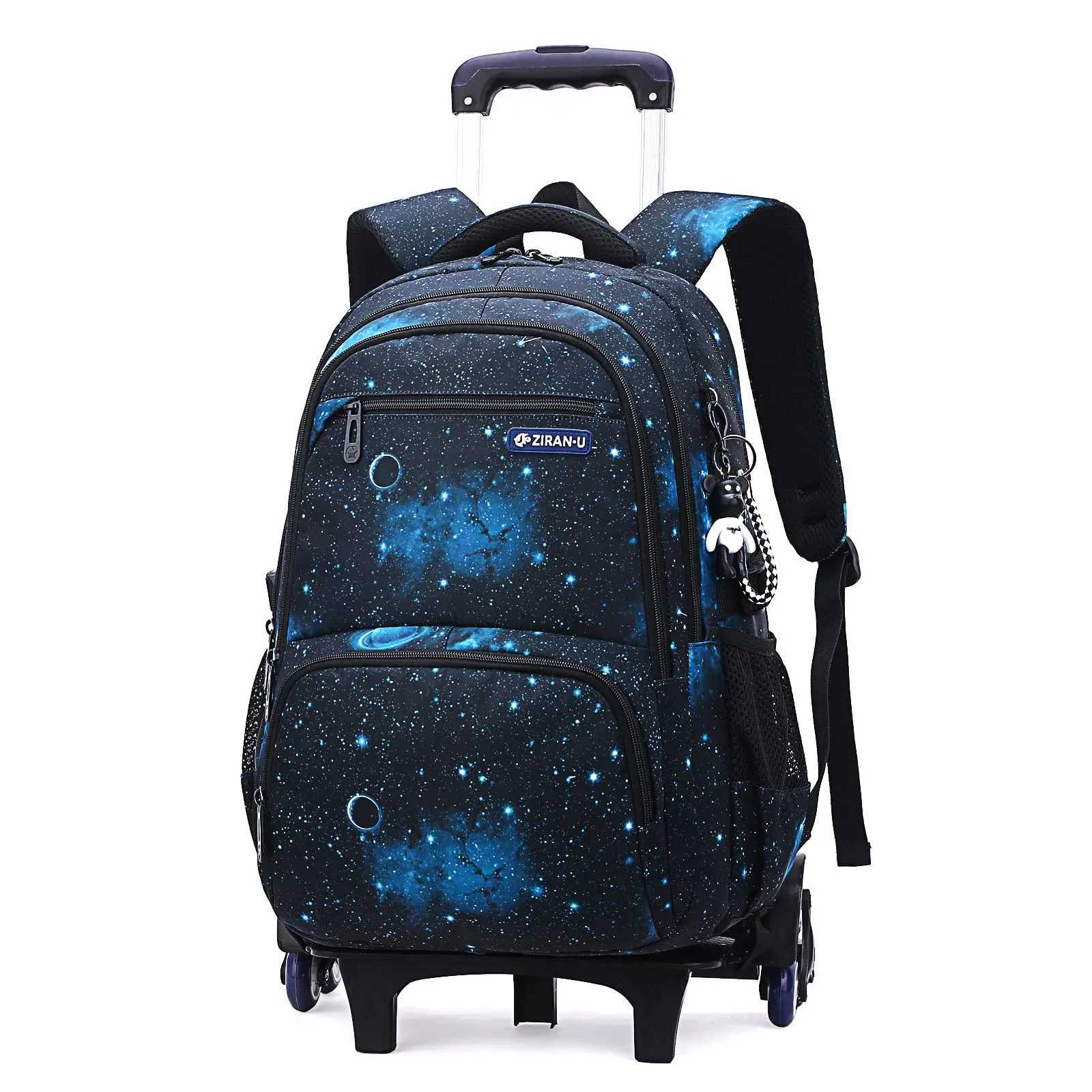 NEW Backpack Trolley School Backpacks Student Backpacks for Student School Rolling for Girls Boys Wheeled Trolley Bag Y240820