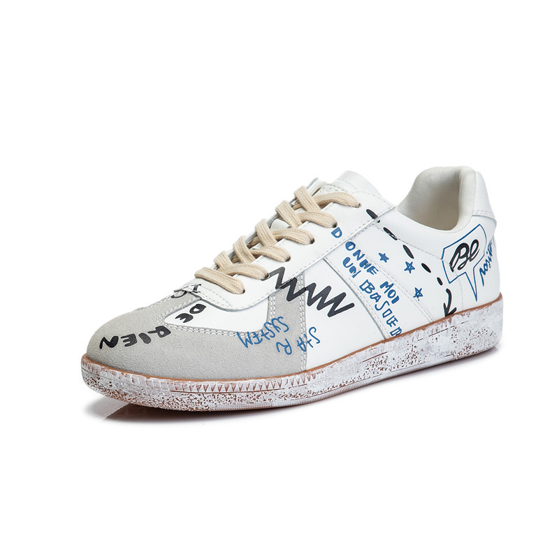 Ddmysports Autumn New Genuine Leather Little White Casual Flat Bottom Sports Single For Running Breathable Women S Shoes Trend OUTDOOR