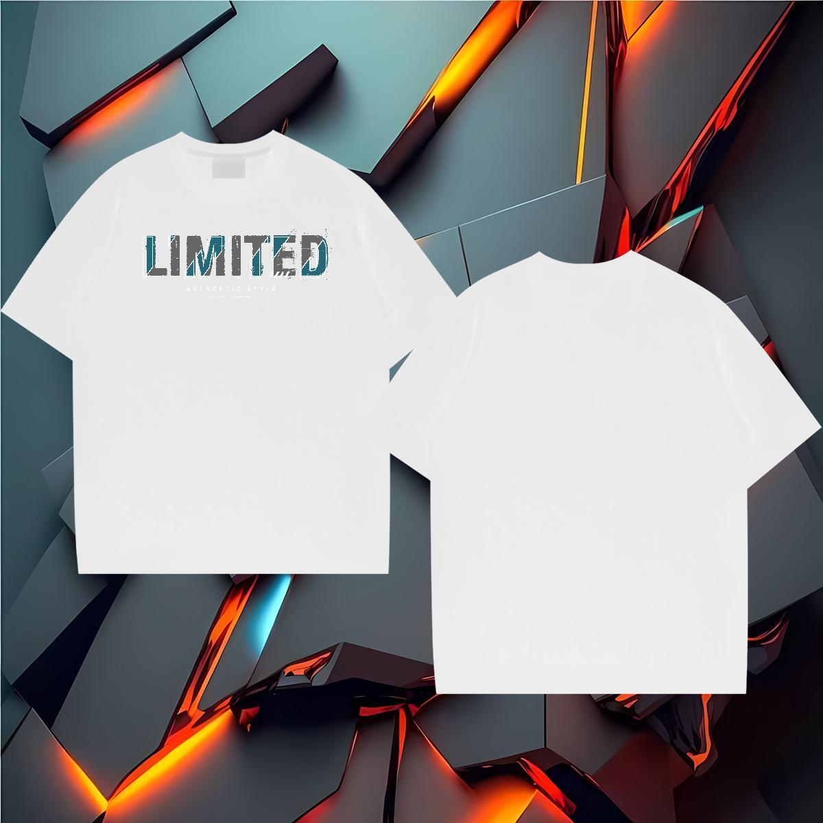 Brand letter 230g 100% Cotton Couples T Shirts Street Wear Pure Cotton Man T Shirts Fashion Designer DIY Printed Polos