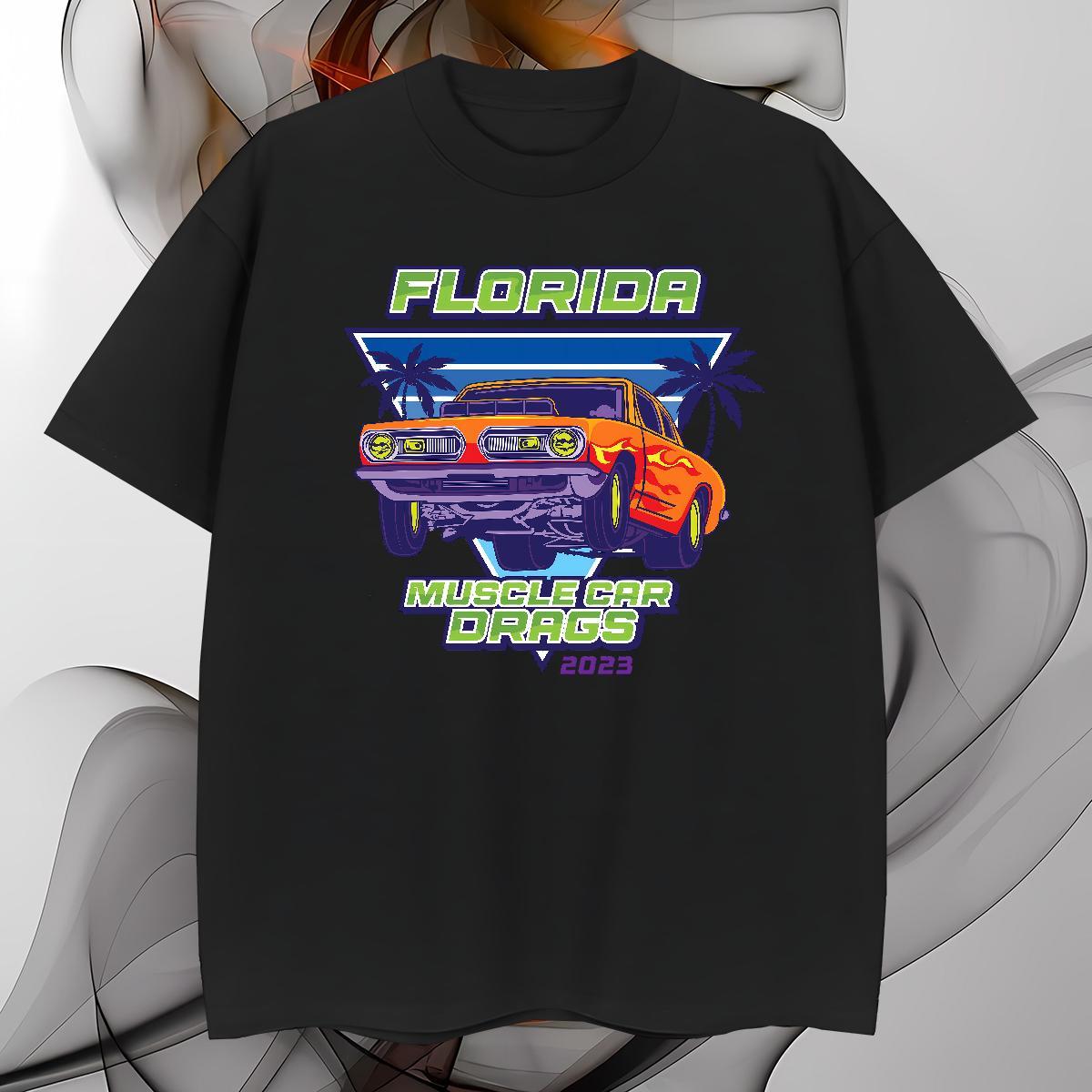 Cool car Mens T Shirts Sport Couples T Shirts 100% Cotton 230g Custom Breathable Short Sleeve Custom Print Plus Size Tee Shirt