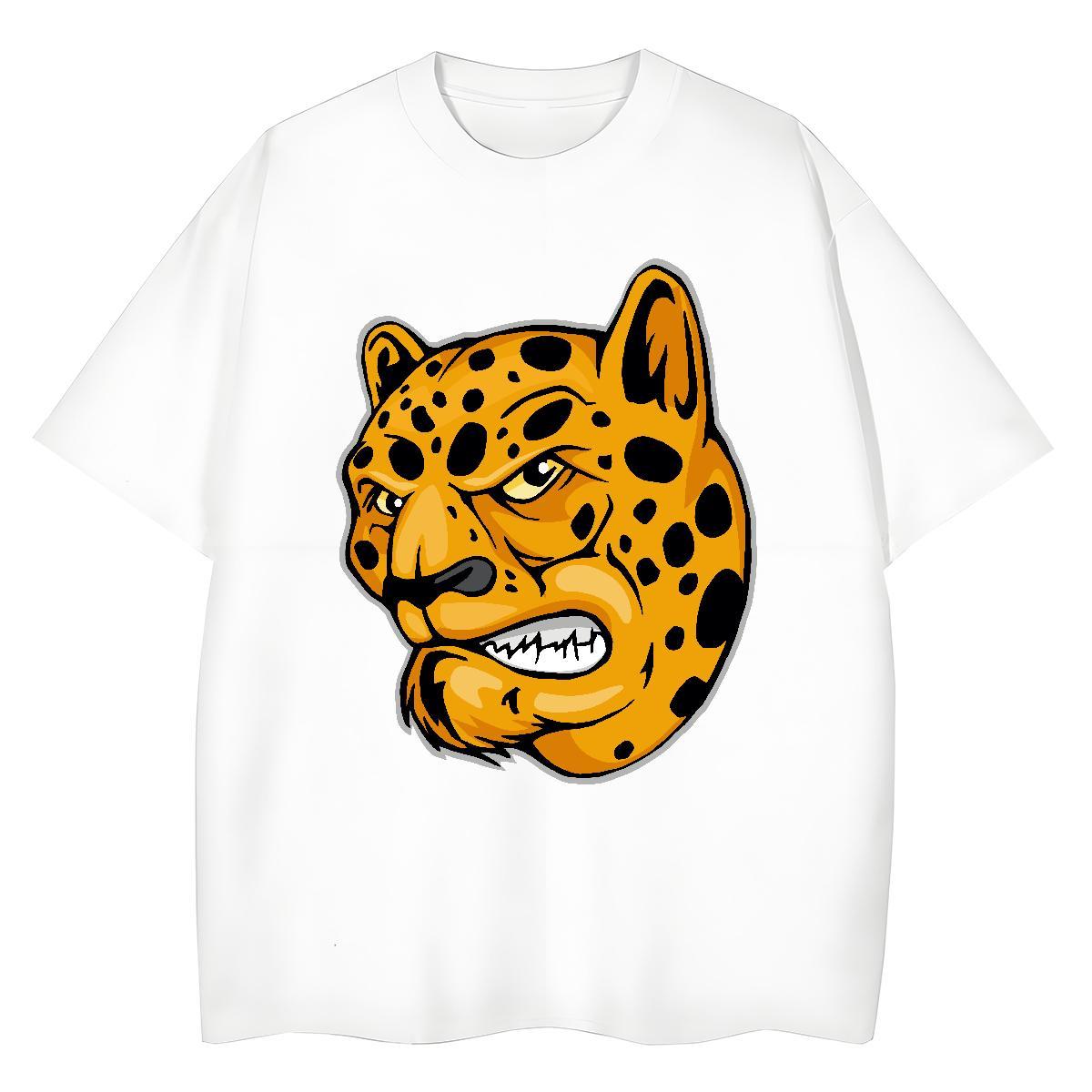 Designer Mens T Shirts leopard Breathable Crew Neck Anime Printing Street Custom Big Size 230g Pure Cotton Men Tshirts Designer Fashion Top Tees