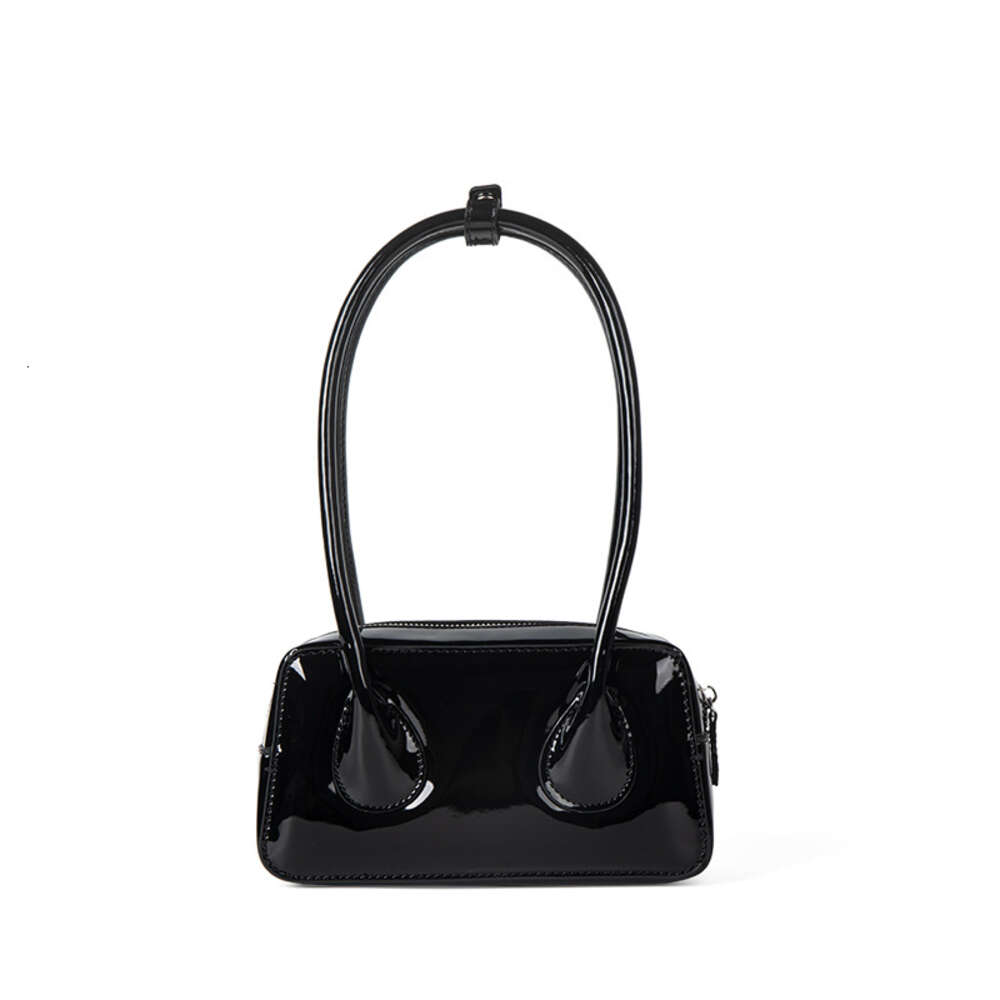 PU Macaron Korean Pink Soft Leather Underarm Bag, niche fashion, high-end sense, summer versatile hand-held shoulder bag