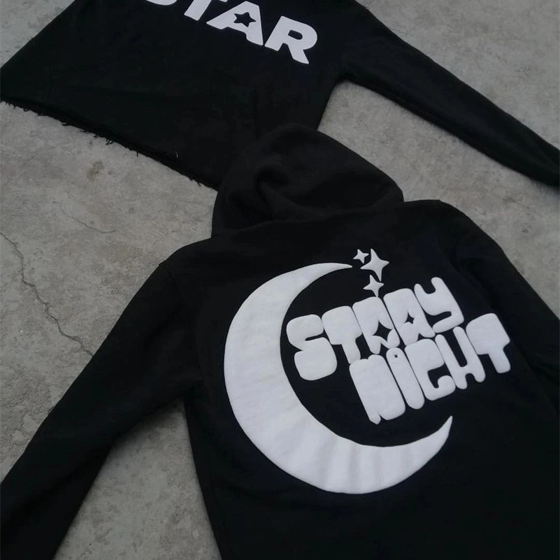 Y2k Hoodie Mens Harajuku Hip Hop Letter Graphic Oversized Hooded Sweatshirt Punk Rock Gothic Loose Casual Tops Streetwear 240819