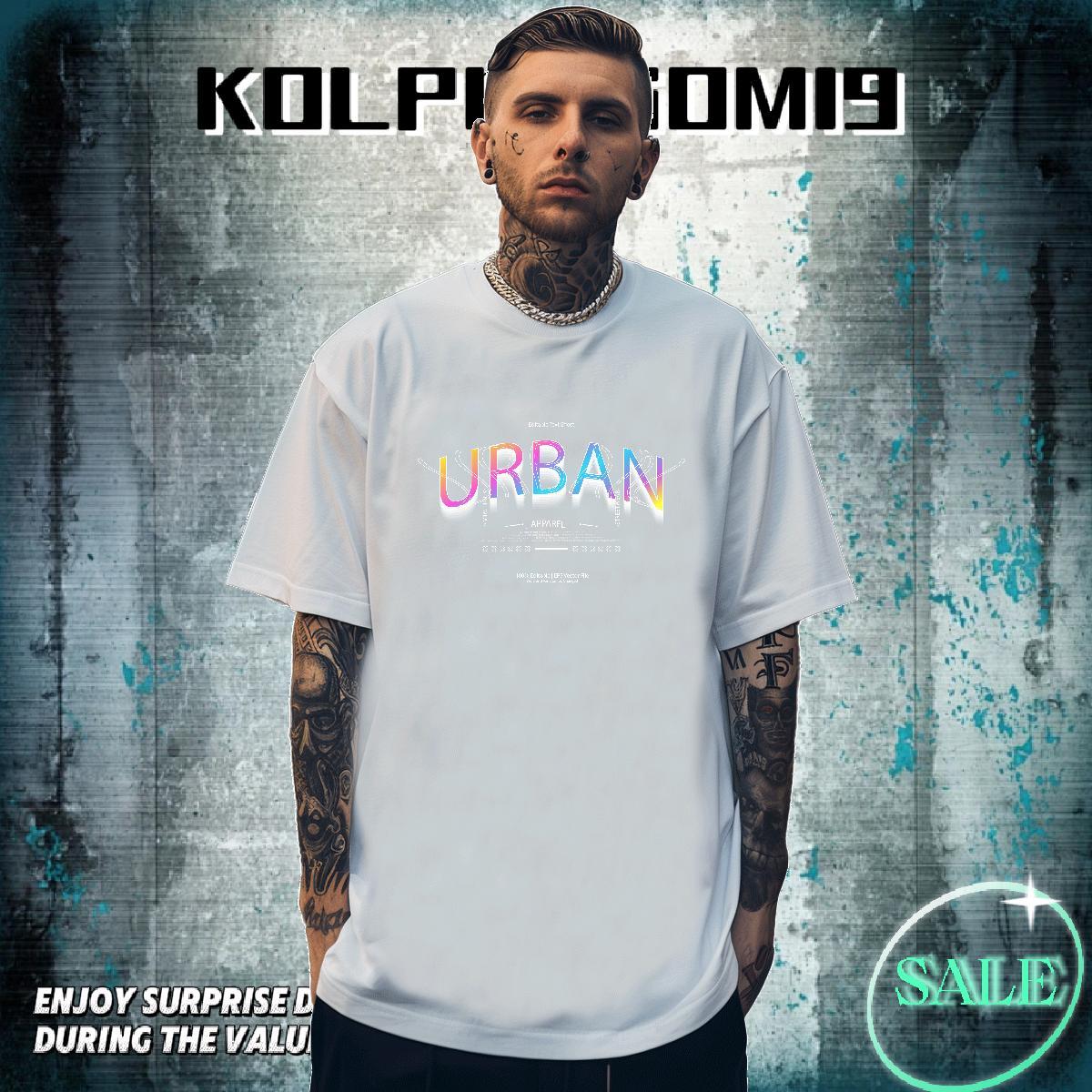 Wholesale Men Tshirts Sport 230g Cotton Oversized O Neck Short Sleeves URBAN T Shirt For Man DIY Tops