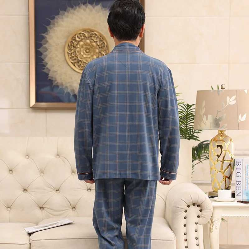 Luxury brand sleepwear mens sleepwear set long sleeved open top pants two pieces of autumn casual wear flat bottomed sleepwear loose oversizedW240719