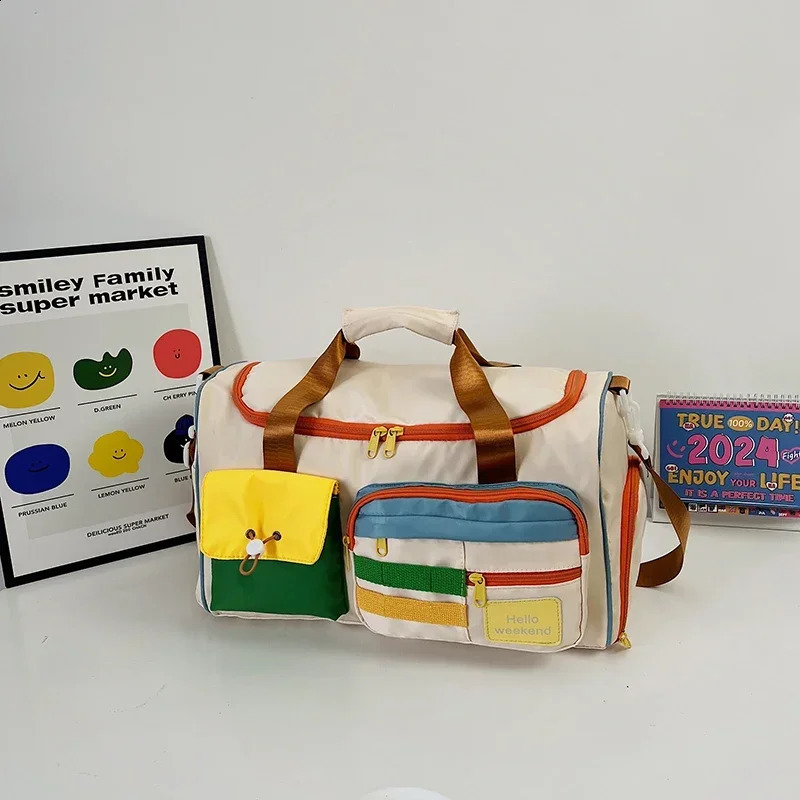 Large Capacity Oxford Travel Bags Color Matching High Quality Unique Design Shoulder and Handbags for Women Casual 240819
