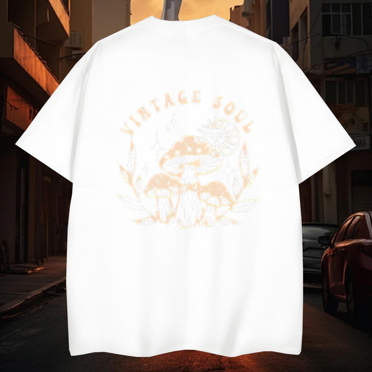 Man T Shirts 230g Pure Cotton painting Summer Casual O-Neck Short Sleeve Oversized Mens Tshirts Fashion Designer High Quality Wear