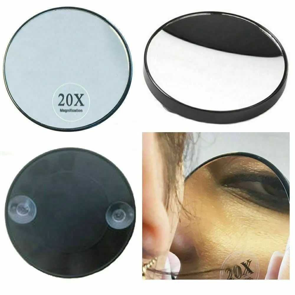 Makeup Mirror Round 20x Magnifying Mirror With Two Suction Cups Remove Acne pores Cosmetics Tool Y240819