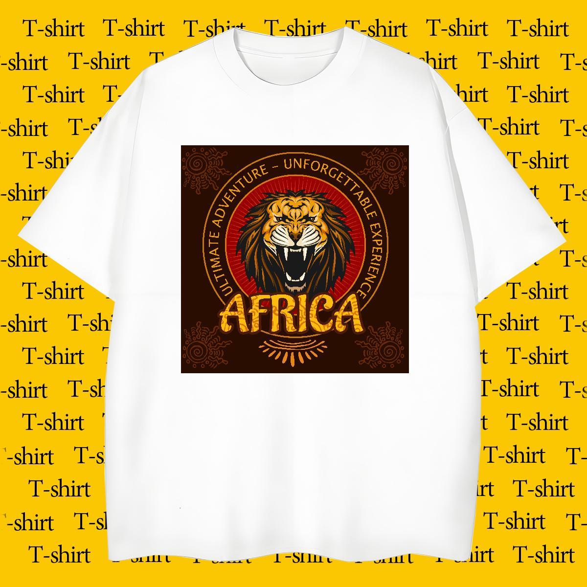 Soft lion T Shirt For Man Street Wear Men Tops Tees 230g Pure Cotton Fashion Designer Breathable Short Sleeve Graphic Tees Shirts