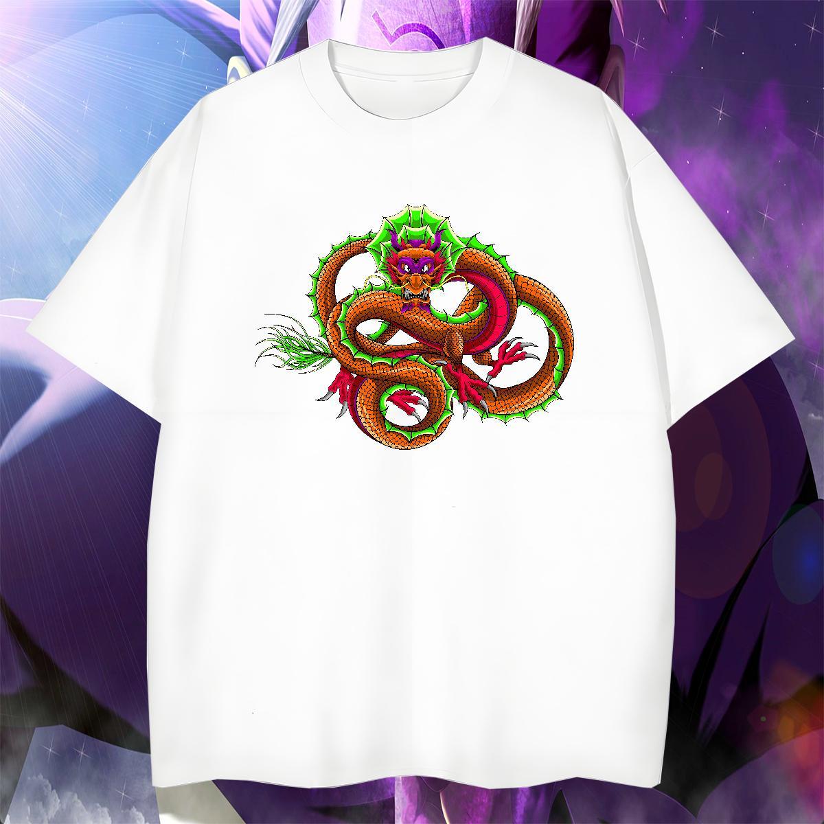 Cool Design Men Clothes T-Shirt Anime Printing Street 100% Cotton 230g Custom Print Plus Size Breathable Short Sleeve ferocity Man T Shirts 2024 Desig
