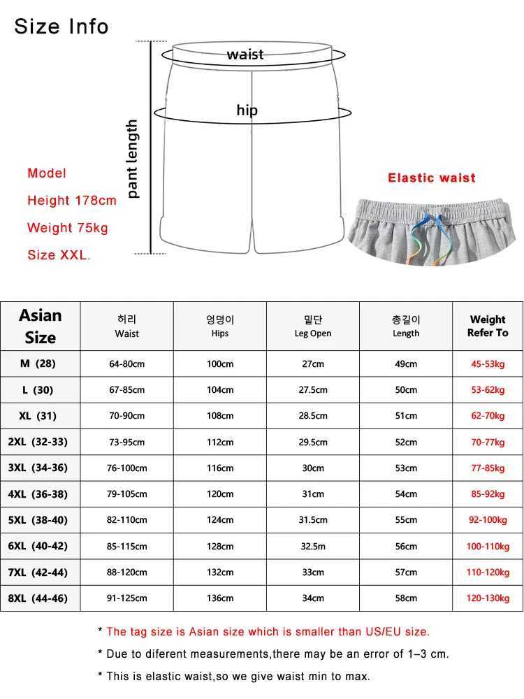 2023 New Summer Mens Shorts Plus Size Cotton Casual Baggy Sports Shorts Male Breeches Oversize Pants Wide Short Sweatpants 8XLXJ240817