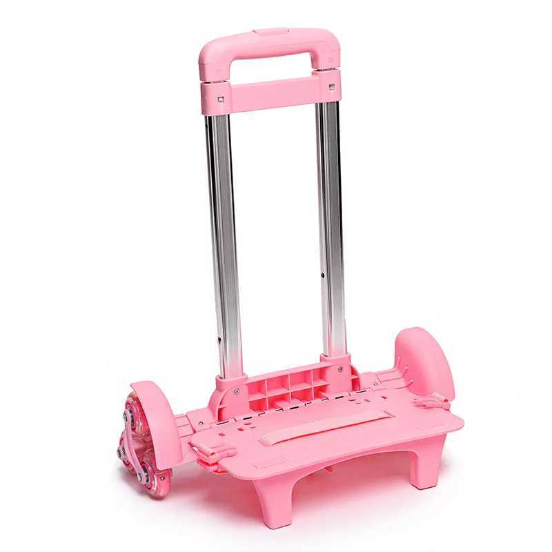 Black Pink Trolley for Chirldren Schools Bag Rolling Wheels for School Backpack 2Wheels 6 Wheels Trolley Without Shoolbags Y240820
