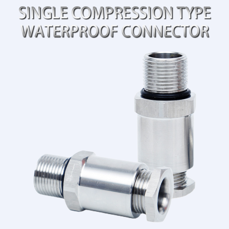 Single pressure waterproof joint explosion-proof gland head 304 stainless steel cable joint sealing clamping stuffing box