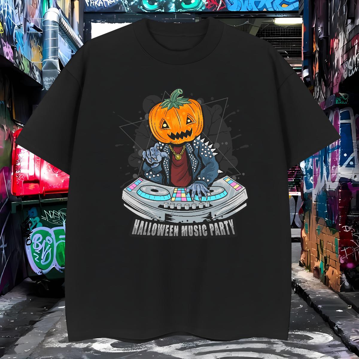 Classic Man T Shirts pumpkin Crew Neck Breathable Casual Daily Wear Cartoon Printing L-4XL 230g 100% Cotton Tshirts Fashion New Tops Tees