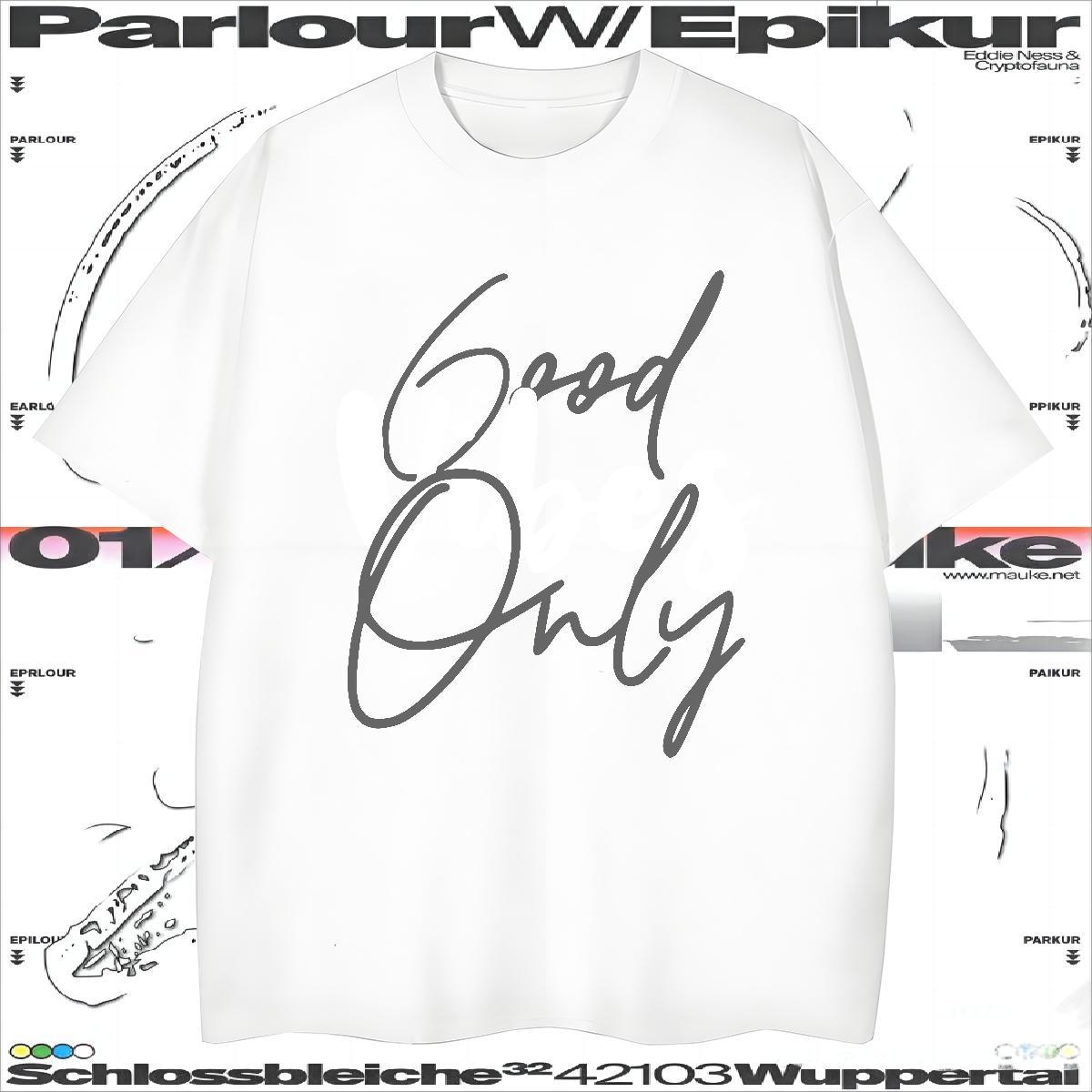 Loose letter T-Shirts for Men Spring Summer Men Tops Tees 230g 100% Cotton Fashion Design O-Neck Short Sleeve Black White Top Tees
