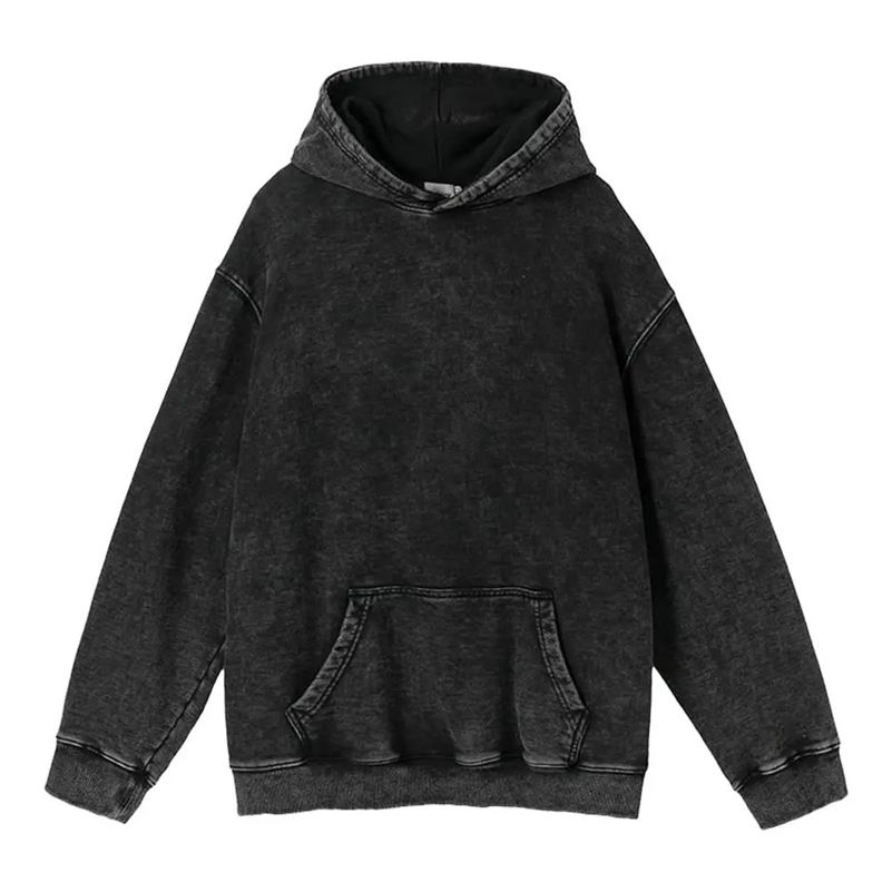 Unisex Cotton Hoodies Men Women Vintage Washed Sweatshirts Hip Hop Streetwear Harajuku Y2k Oversized Pullover Retro Long Sleeve 240819