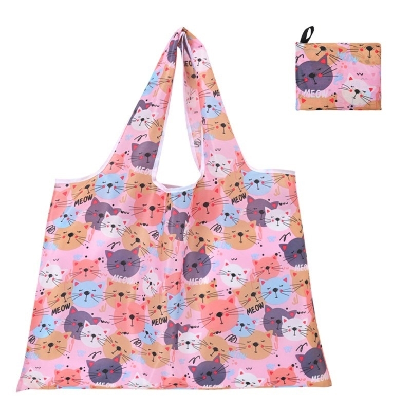 Reusable Grocery Bags Large Washable Shopping Foldable EnvironmentFriendly Nylon HeavyDuty Pocket y240819