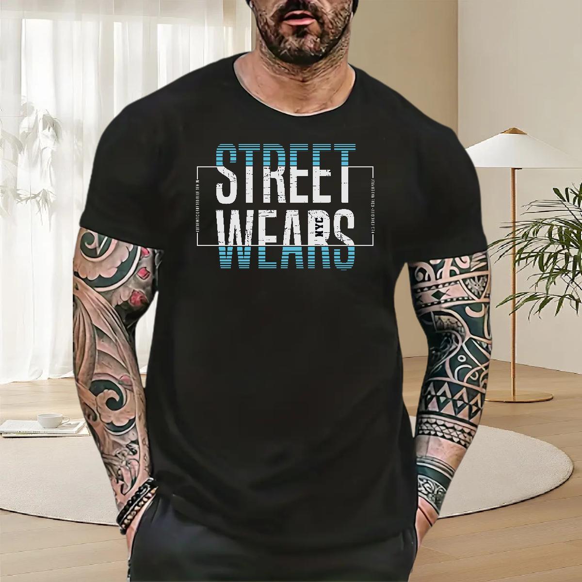 Popular Men Tops Tees Street wear Hip Hop 230g Cotton DIY Anime Breathable Short Sleeve letter Mens T Shirts New Arrival Tshirts