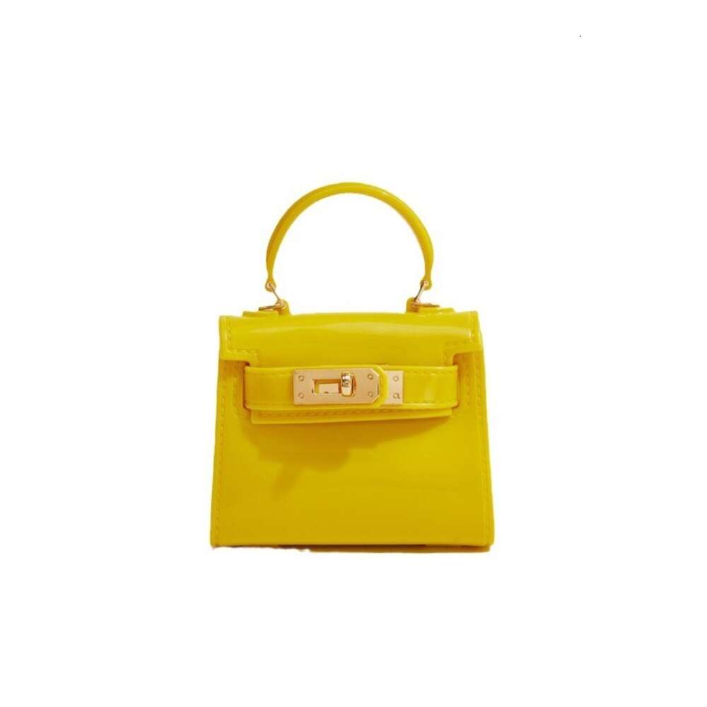 small square PVC Barbie jelly fashionable versatile dinner bag, dirt resistant and easy to wash, summer women's handbag
