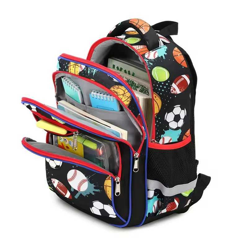 Cusangel Backpacks For School Boy Football Cartoon Backpack Primary School Bags For BoysHigh Quality Children Soccer Mochilas Y240820