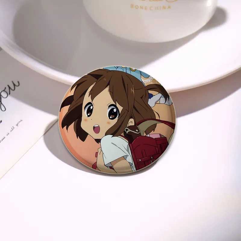Anime K-ON cosplay badge Yui Akiyama Mio Brooches bag brooch for backpack clothing jewelry HD printing handmade pin W240815