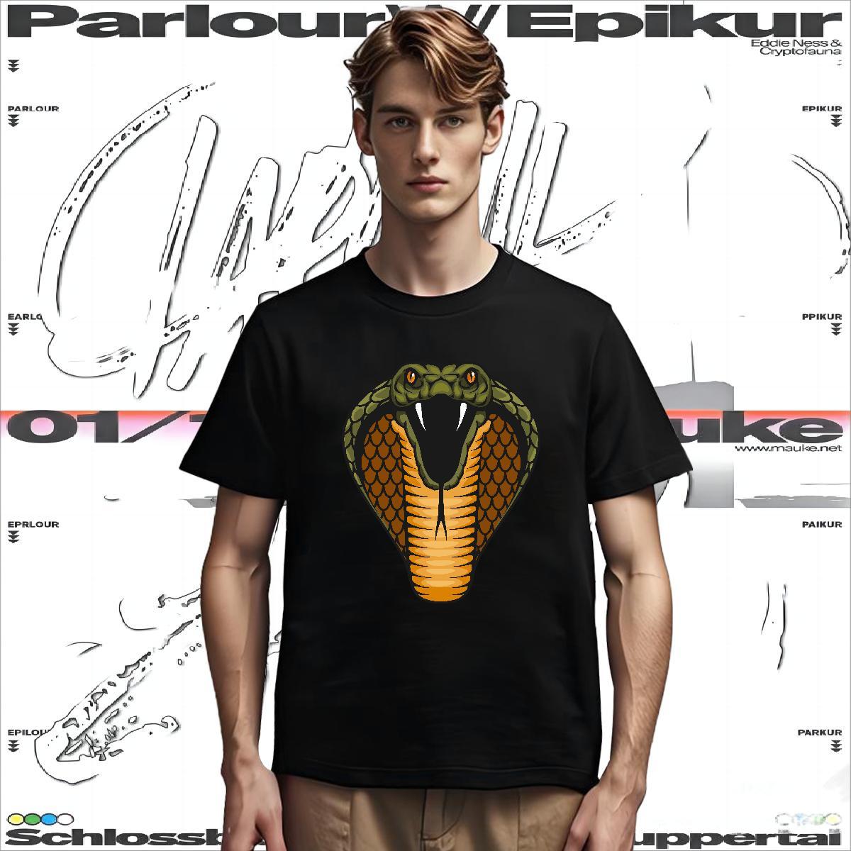 Designer Men Tshirts cobra Home Outdoor 230g 100% Cotton Wear Breathable Short Sleeve Comfortable Man T Shirts Custom Printed