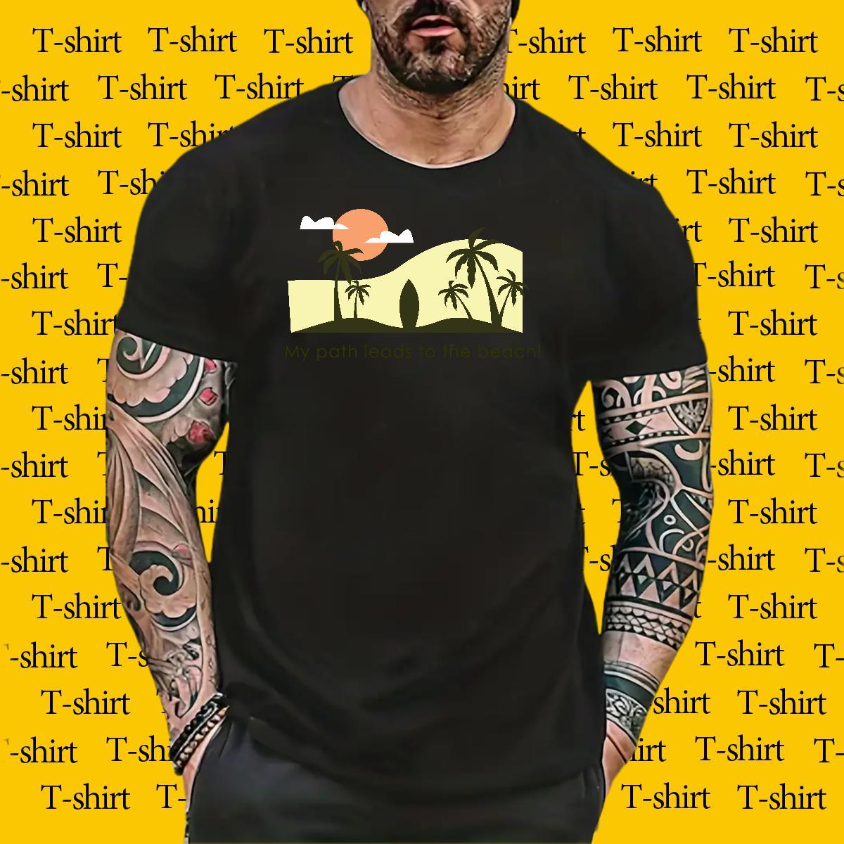 Cool Tshirt for Man Woman Casual Beach 100% Cotton 230g Plus Size Cartoon Breathable sea T Shirts Men New Arrival Tops Shirt