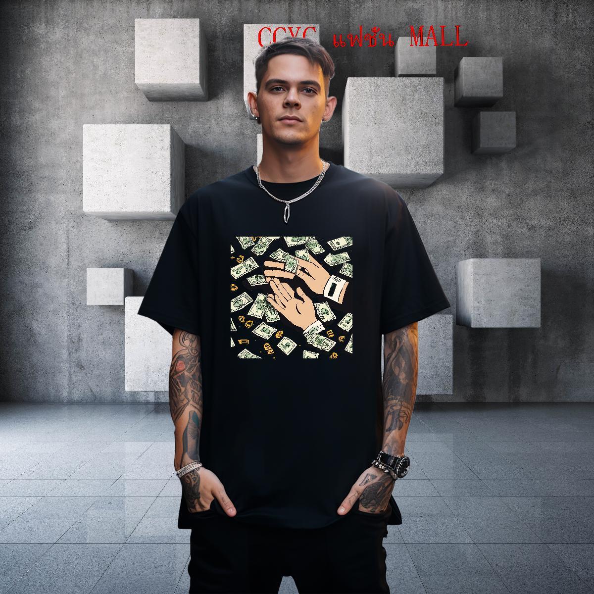 Free Shipping cash 230g Cotton Couples T Shirts Spring Summer Pure Cotton T Shirts Men Fashion Designer Custom Print Plus Size Top Tees