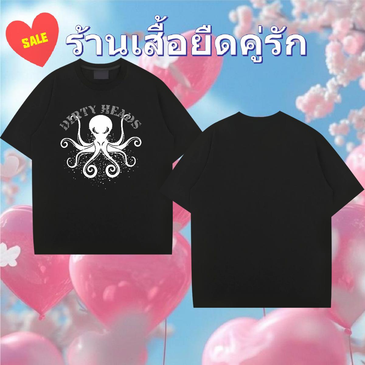 Fashion Design Tshirt for Man Woman octopus Sport 230g 100% Cotton Clothes Breathable Short Sleeve TOP Quality T Shirt For Man White Plus Size