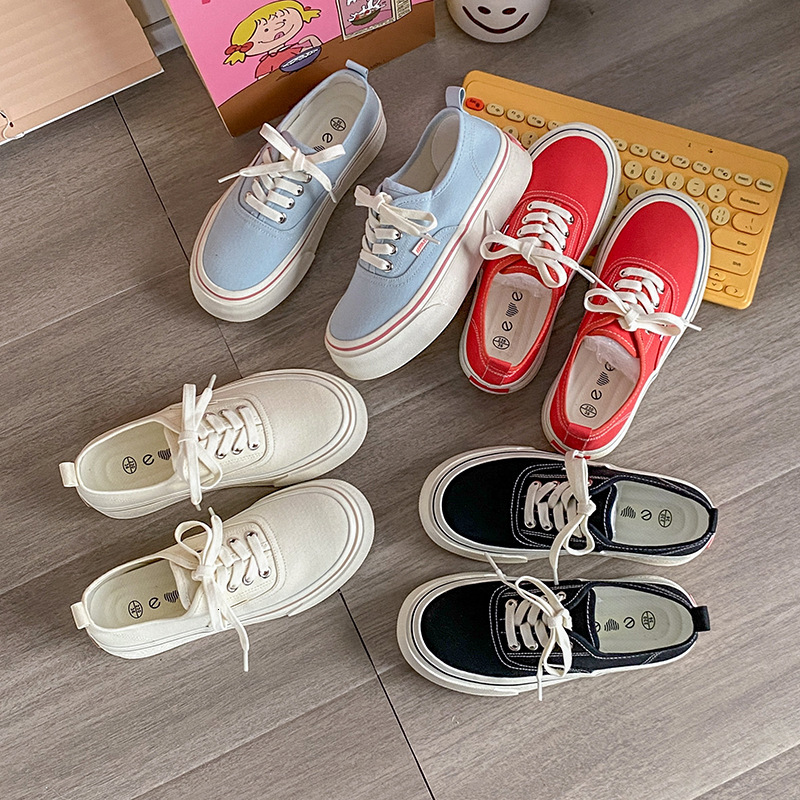 Ddmysports Canvas Women S Summer New Student Korean Edition Instagram Versatile Thick Sole Board Spring And Autumn Casual Shoes TP OUTDOOR