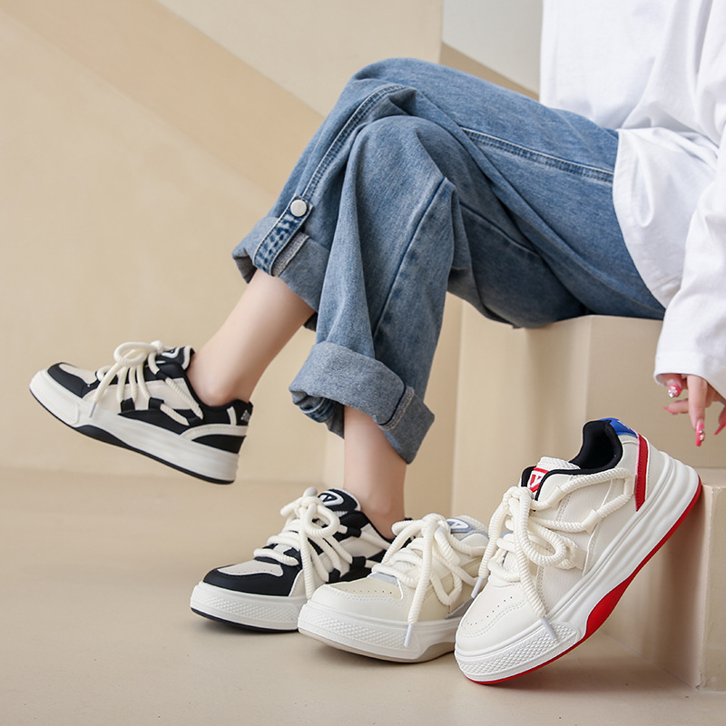 Ddmysports Little White Autumn New Korean Edition Student Versatile Casual Women S Flat Ins Sports Board Shoes JC OUTDOOR