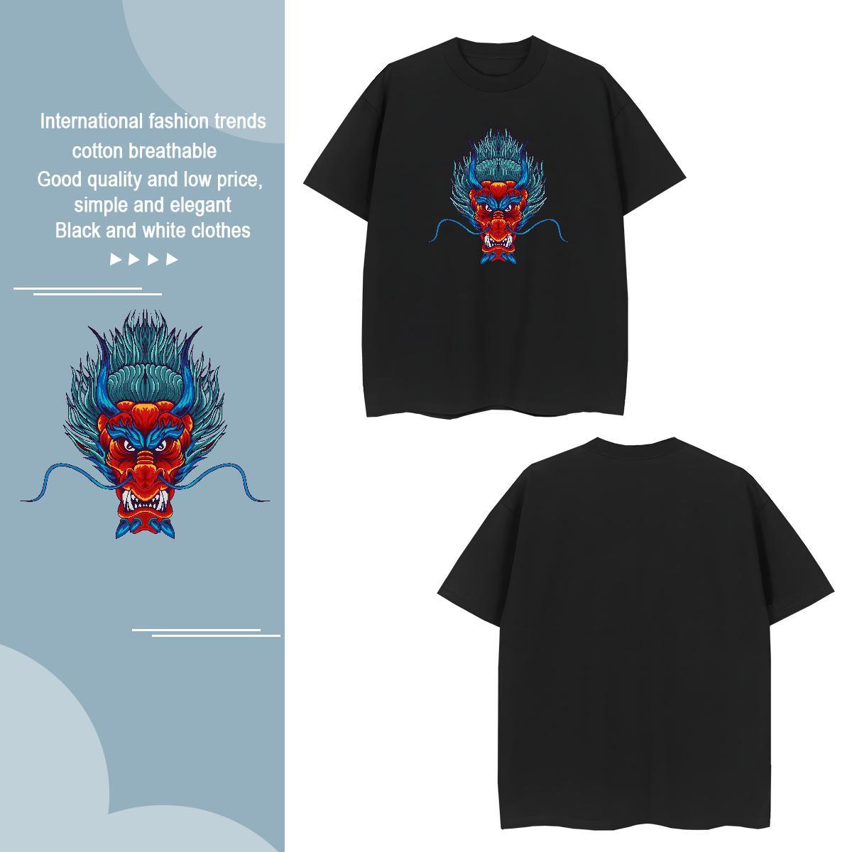 Mens T Shirts 230g 100% Cotton angry Street wear Hip Hop O Neck Short Sleeves Customized Print Men Clothes T-Shirt New Arrival Loose Tees
