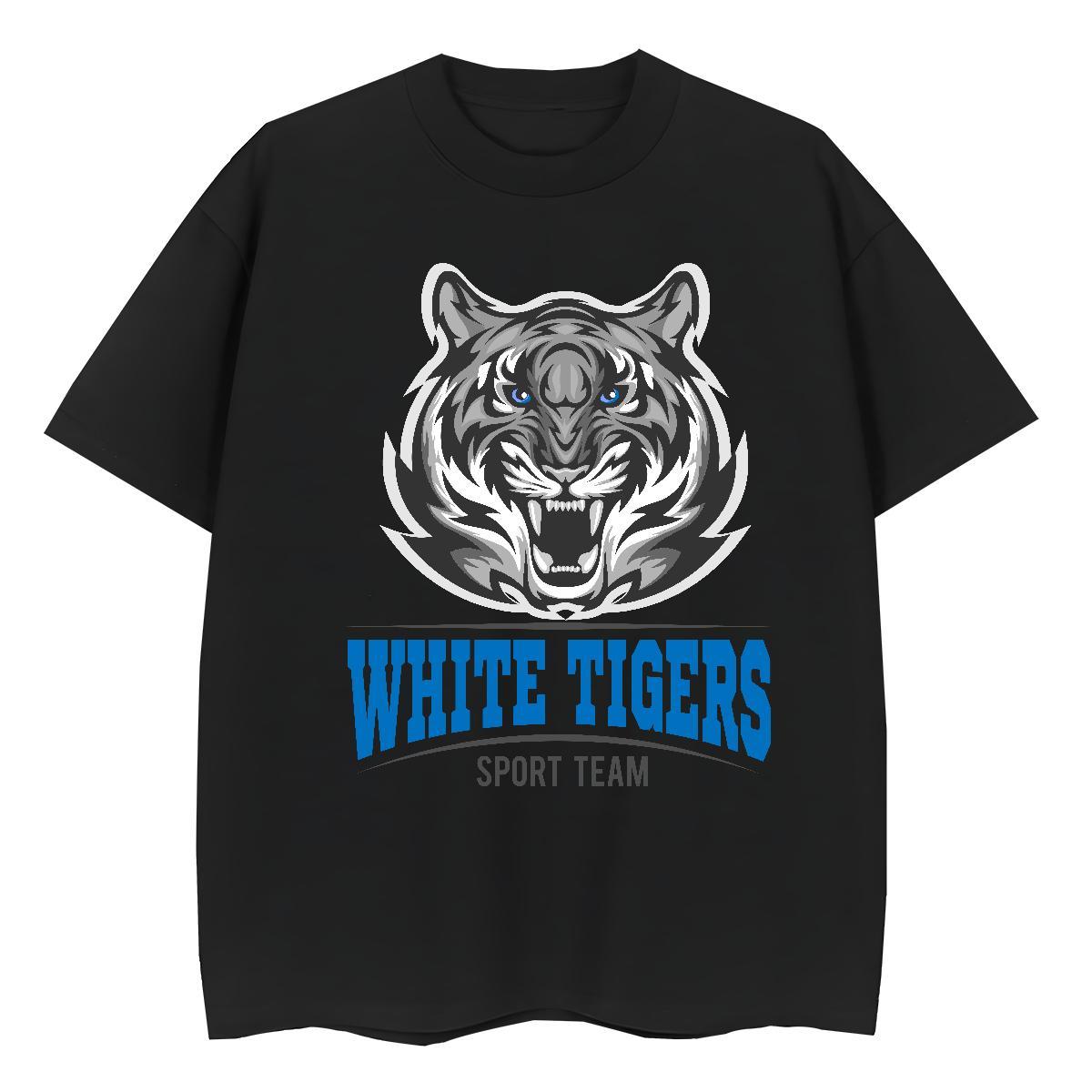 Brand T Shirts Men tiger O Neck Short Sleeves Spring Summer Graphic 230g Cotton Men Tshirts Designer Top Tees
